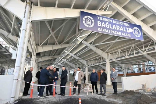 Bağlaraltı pazar alanı pazar günü hizmete açılıyor
