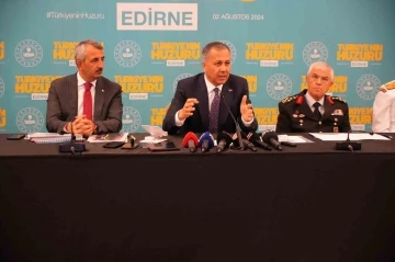 Bakan Yerlikaya: &quot;Edirne’de şu anda organize suç örgütü yok&quot;
