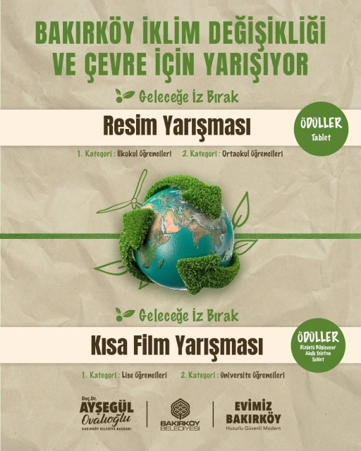 Bakırköy Belediyesi’nden sürdürülebilir çevre odaklı resim ve kısa film yarışması
