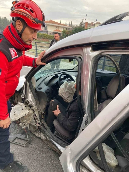 Balıkesir’de trafik kazası: 1 yaralı
