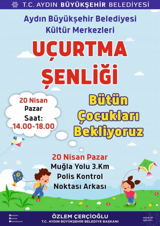 Başkan Çerçioğlu tüm çocukları uçurtma şenliğine davet etti
