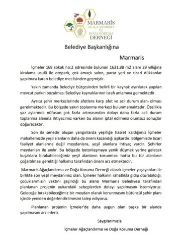 BELEDİYENİN PROJESİNE HALKTAN İMZALI İSYAN