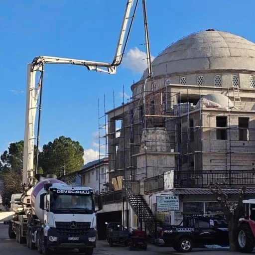 Beyağaç Çarşı Cami inşaatında sona yaklaşıyor
