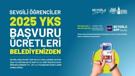 Beyoğlu Belediyesi’nden öğrencilere YKS desteği
