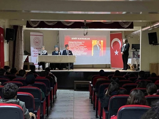 Bilecikli şehit yakını ve gaziler öğrencilerle bir araya geldi
