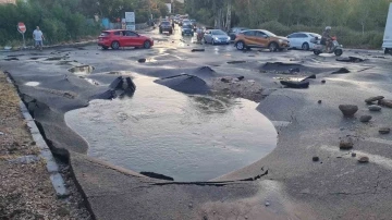 Bodrum'da Ana İsale Hattı Patladı