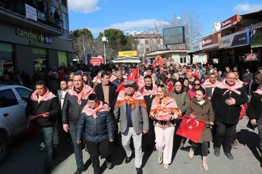 Bozdoğan’da Deve Güreşi Fesivali öncesi renkli kortej
