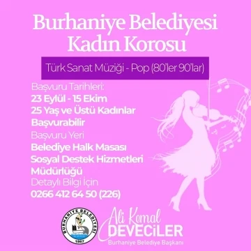 Burhaniye Belediyesi Kadın Korosu kuruyor
