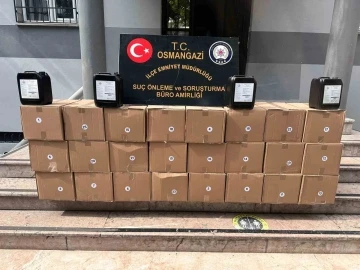 Bursa’da kaçak alkol operasyonu : 500 litre etil alkol şüpheliyle yakalandı
