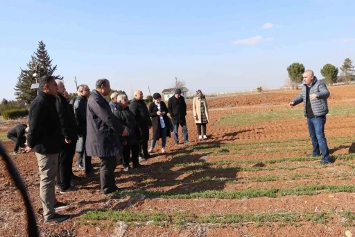 Büyükşehir Belediyesi’nden çiftçilere anıza ekim yöntemleri eğitimi
