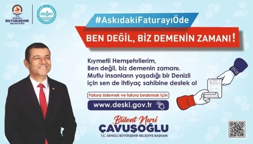 Büyükşehir DESKİ’den dayanışma örneği: ‘Askıda Fatura’
