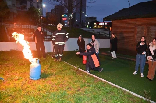 Büyükşehirden çalışanlarına yangın eğitimi
