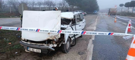 Çanakkale’de trafik kazası 1 ölü, 1 ağır yaralı
