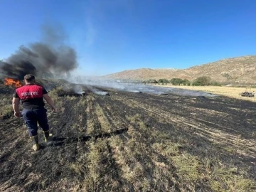 Çankırı’da arazi yangını
