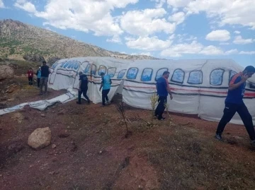 Çermik’te yapılan uçak kazası tatbikatı gerçeği aratmadı
