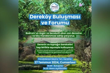 Çevreciler Bodrum Dereköy’de buluşuyor