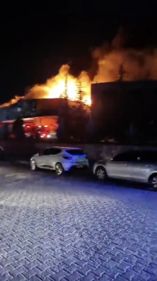 Çorum’da fabrika yangını
