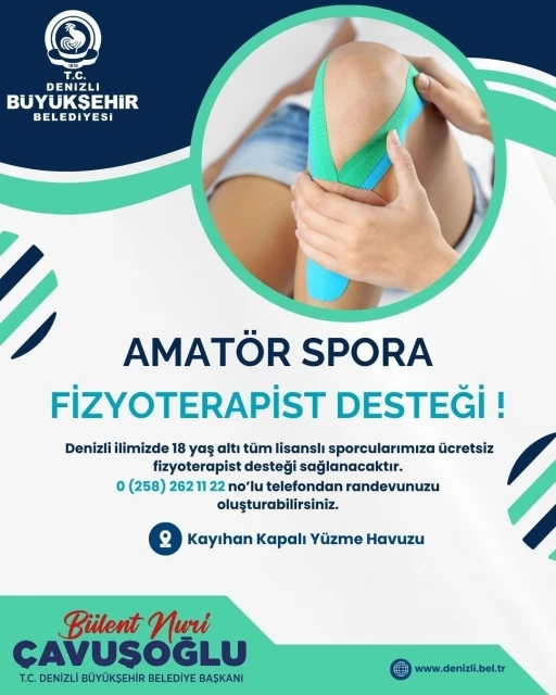 Denizli Büyükşehir genç sporculara fizyoterapist desteği sağlayacak
