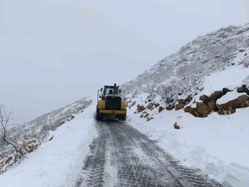 Diyarbakır’da karla kaplı 165 kilometre yol ulaşıma açıldı
