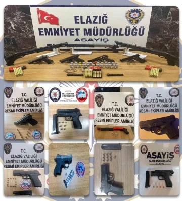 Elazığ’da ruhsatsız silah operasyonları
