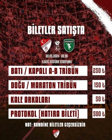 Elazığspor’dan son maça özel hatıra bileti
