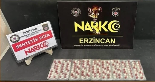 Erzincan’da 126 adet sentetik ecza maddesi ele geçirildi
