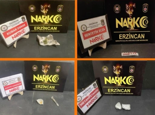 Erzincan’da uyuşturucu ticaretinden 4 şüpheli yakalandı
