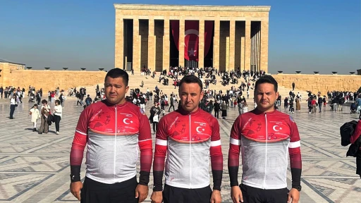 Fethiyeli cesur pedallar ATA'mızın huzurunda