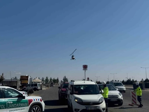 Gaziantep’te cayrokopter destekli trafik denetimi: 10 araç trafikten men edildi
