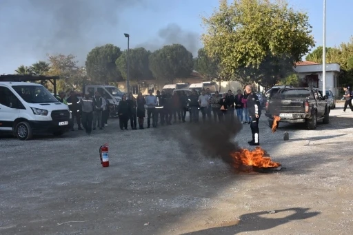 Germencik Belediyesi personeline yangın eğitimi
