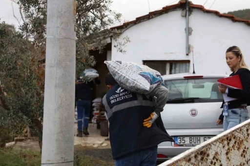 Güzelbahçe Belediyesinden ihtiyaç sahiplerine kış desteği
