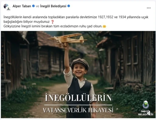 İnegöllülerin uçak bağışı, yapay zekayla günü yüzüne çıktı
