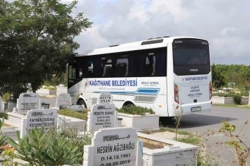 Kağıthane Belediyesi’nden mezarlıklara ücretsiz ulaşım
