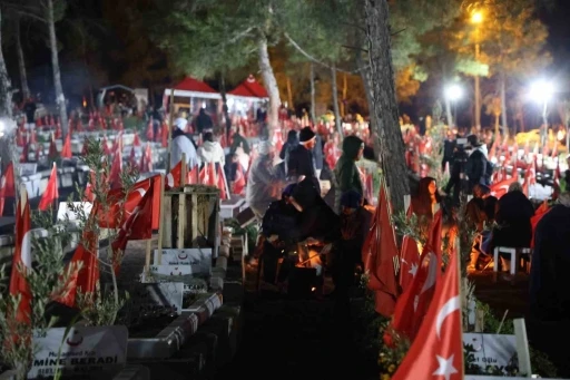 Kahramanmaraş’ta deprem şehitleri mezarlığına akın: Depremin şehitleri dualarla yad edildi
