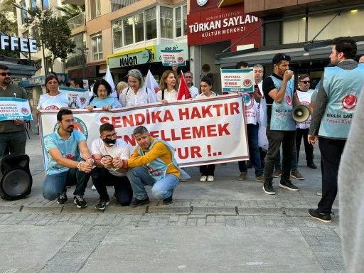 Kahramanmaraş'ta sendikacının açığa alınmasına tepki