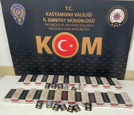 Kastamonu’da 10 bin adet doldurulmuş makaron ele geçirildi
