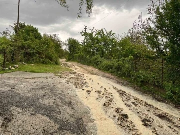 Kastamonu’da dolu yağışı etkili oldu
