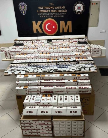 Kastamonu’da on binlerce makaron ele geçirildi
