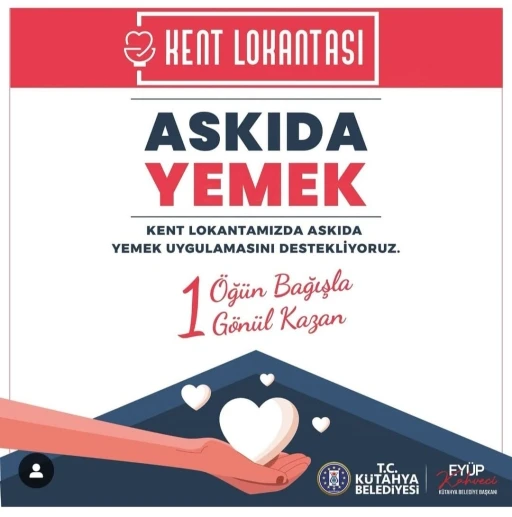 Kent Lokantası’nda ’askıda yemek’ uygulaması
