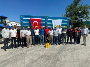 Kırklareli’nde ilk ayçiçeği hasadı yapıldı
