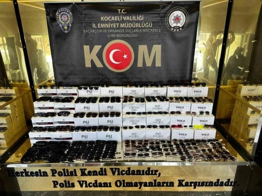 Kocaeli’de 169 bin 680 adet gümrük kaçağı güneş gözlüğü ele geçirildi
