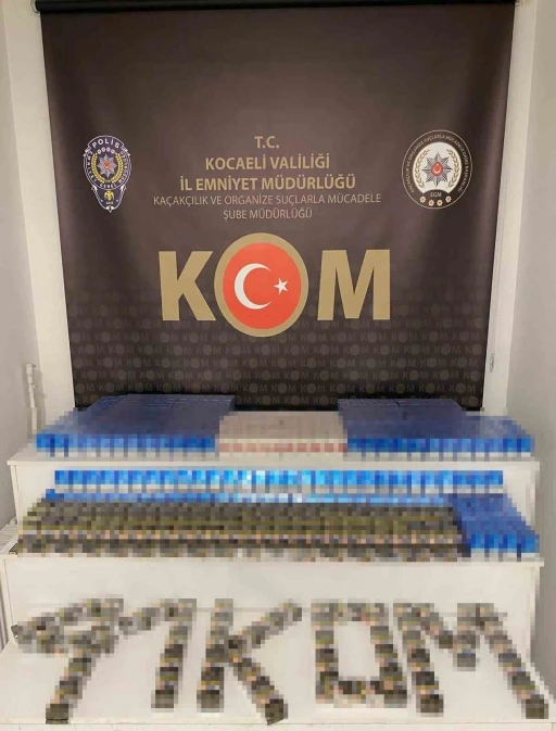 Kocaeli’de bin 350 paket gümrük kaçağı sigara ele geçirildi
