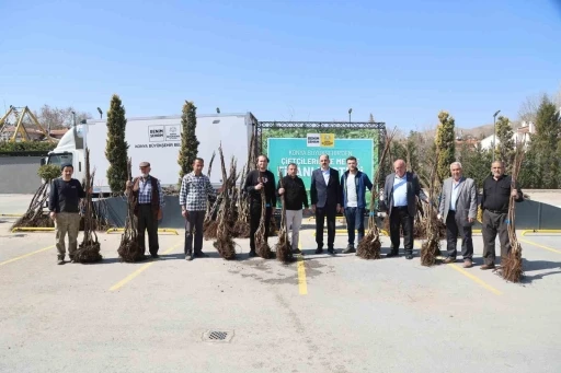 Konya Büyükşehir tarımsal kalkınma için bu sezon 72 bin meyve fidanı dağıtıyor
