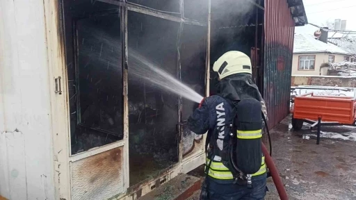 Konya’da sobayı tinerle yakan kişi yaralandı
