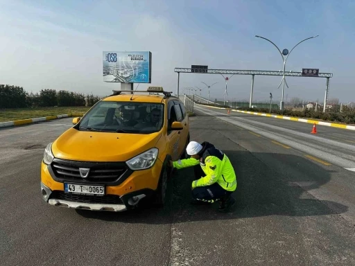 Kütahya’da kış lastiği denetimi
