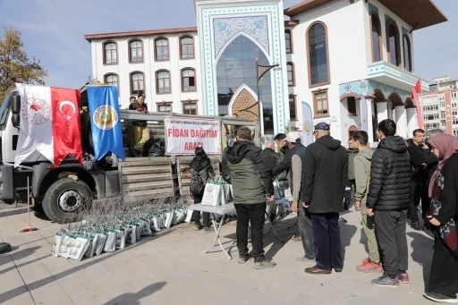 Kütahya’da vatandaşlara 2 bin 500 fidan dağıtıldı
