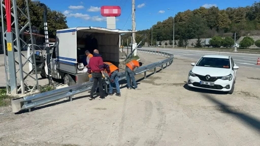 Mahmutlu Kavşağı’nda kazalara karşı tedbir
