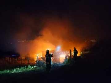 Malkara’da bağ evi ve 2 dönüm buğday tarlası kül oldu
