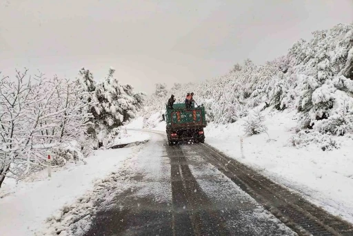 Kar Yağışıyla Mücadele Çalışmaları Devam Ediyor