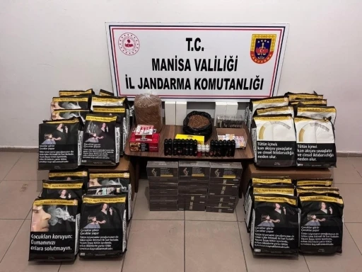 Manisa’da jandarmadan kaçak sigara operasyonu
